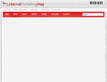 Tablet Screenshot of internetmarketingmag.com